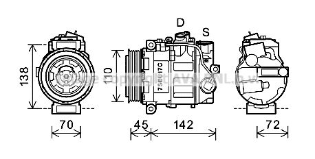 AVA QUALITY COOLING Компрессор, кондиционер MSAK615